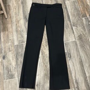 WHBM Black Slim Boot Slacks in LONG